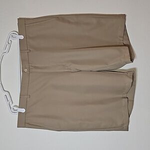 Ben Hogan Shorts Performance Active Flat Front Chinchilla Tan‎ Brown Khaki 42